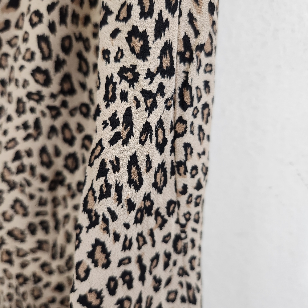 y2k Silk Cheetah Print Midi Dress - Picture 8 of 8